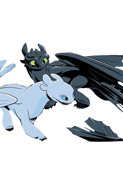 Toothless And Light Fury By Dracoawesomeness On Deviantart