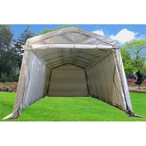 Shop with afterpay on eligible items. 24'x13' Carport Grey/White - Waterproof Storage Canopy ...