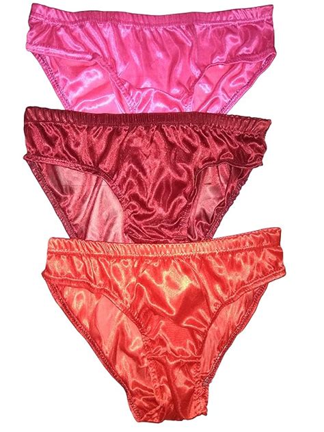 Buy Womens Shiny Satin Lycra Panty Combo Set At