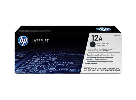 Hp laserjet 1018 is a great choice for your home and small office work. HP 12A (Q2612A) Black Original LaserJet Toner Cartridge ...