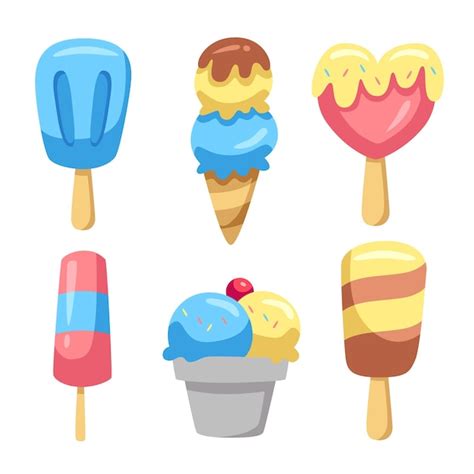 Free Vector Hand Drawn Ice Cream Collection