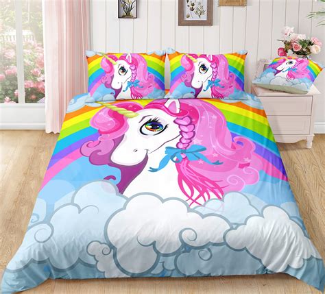 Rainbow Beloved Unicorn Bedding Set Unilovers