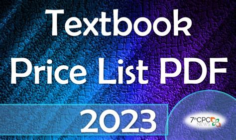 Text Book Monitoring System 2023 24 Textbook Price List 2023 24 Pdf