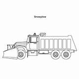 Truck Coloring Plow Snow Road Postal Printable Tow Clear Pizza Momjunction Racing sketch template