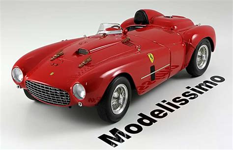 Miniature Ferrari 375 118 Bbr Models Plus Street 1954 Rouge Voiture