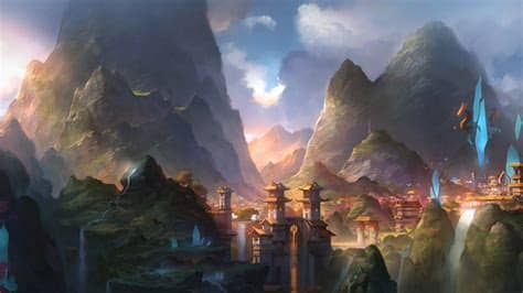 af67-mountain-art-illust-anime-peaceful - Papers.co