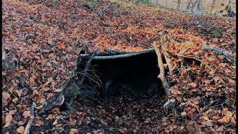 3 Day Winter Survival Underground Shelter Bushcraft Overnighter Trip