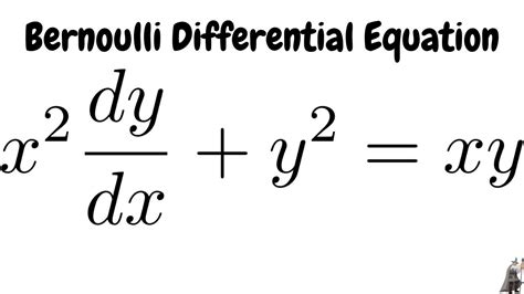 bernoulli s differential equation