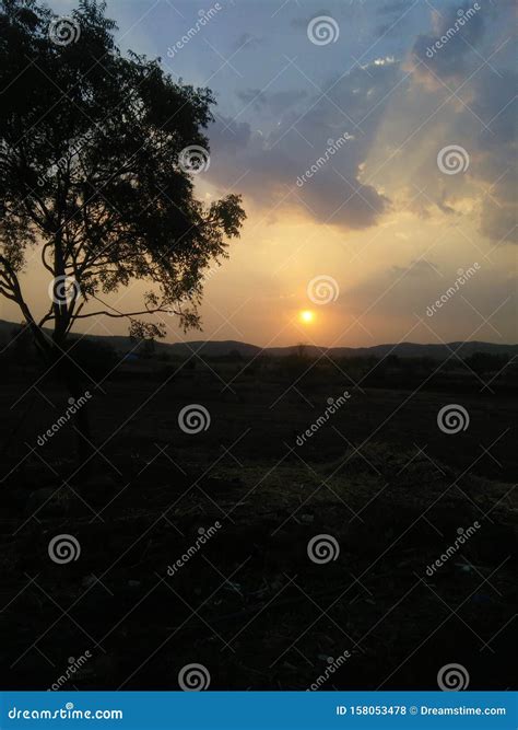 Sunsets Beautiful View In Necher Stock Photo Image Of View Beautiful