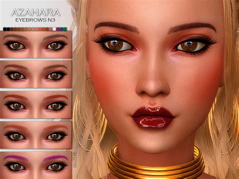 The Sims Resource Azahara Eyebrows N3