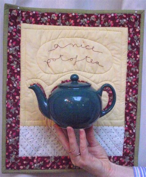 Lizzie Lenard Vintage Sewing Doll Quilt A Nice Pot Of Tea