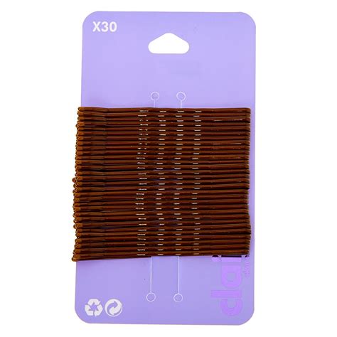 Large Bobby Pins Brown 30 Pack Claires Us