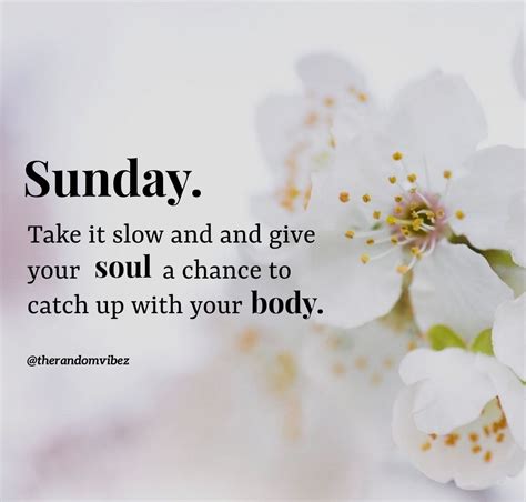 A White Flower With The Words Sunday On It And An Image Of Some Flowers