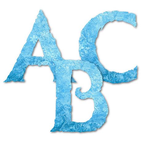 5 Frozen Alphabet Clipart Printable Frozen Letters And Etsy