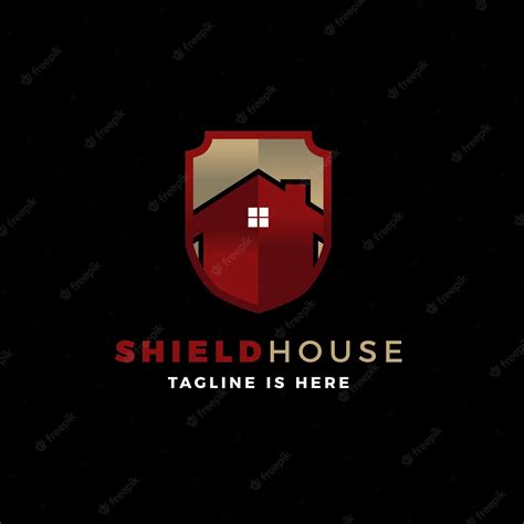 Premium Vector Shield House Logo Vector Icon Illustration