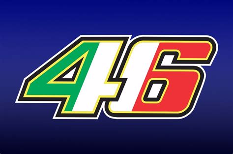 Pilota da corsa con il numero 46. Adesivo 46 Valentino Rossi! Alta Qualidade!!! Pronta ...
