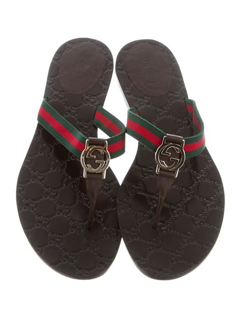 Gucci Web Slide Sandals Shoes Guc133511 The Realreal