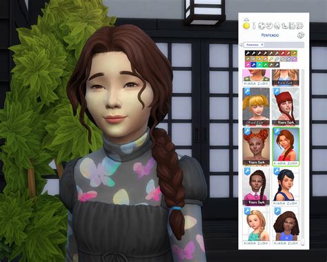 Alice Side Braid For Girls The Sims 4 Create A Sim Curseforge
