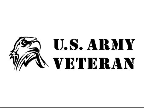Us Army Veteran Vinyl Decal Car Truck Window Eagle Sticker Kandy