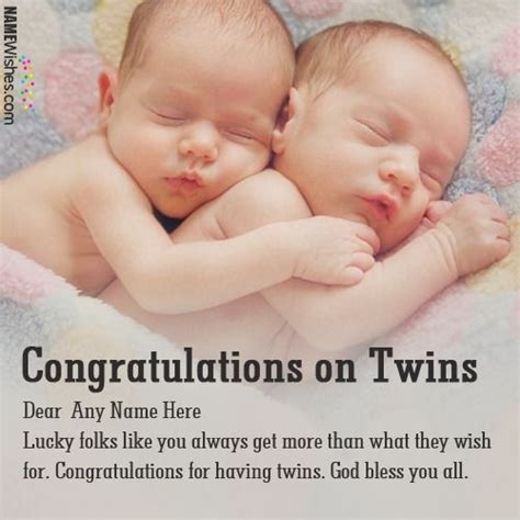 New Born Twins Congratulations Messages Baby Born Congratulations