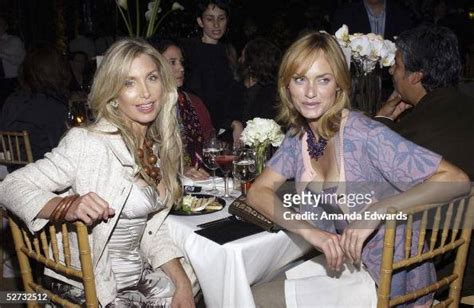Actress Heather Thomas And Amber Valletta Attend The Fall 2005 News
