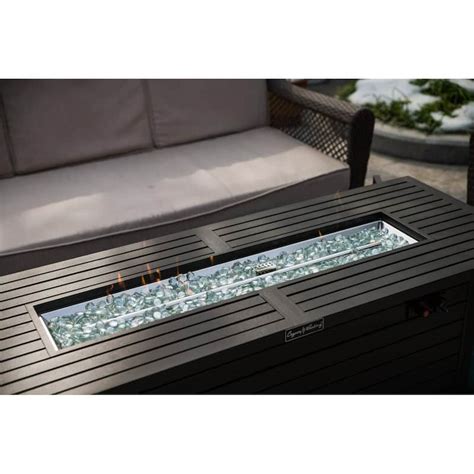 57in Outdoor Gas Propane Fire Pits Table Aluminum 50000btu Firepit