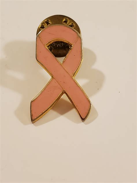 Breast Cancer Awareness Pin Lapel Pin Pink Ribbon Hat Pin Etsy