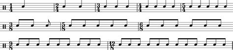 Time Signature Examples The New Drummer