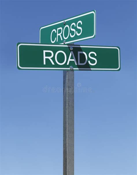 Crossroads Road Sign Clipart Black