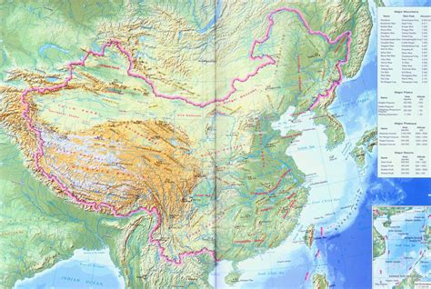 Detailed physical map of china, China Topography Map, Map of China | China map, Map, Topography map