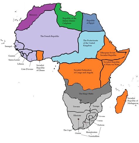 On 8th november 1942 the first u.s. An Alternate Africa Post-WW2 Map (focus on Southern Africa) : MapPorn
