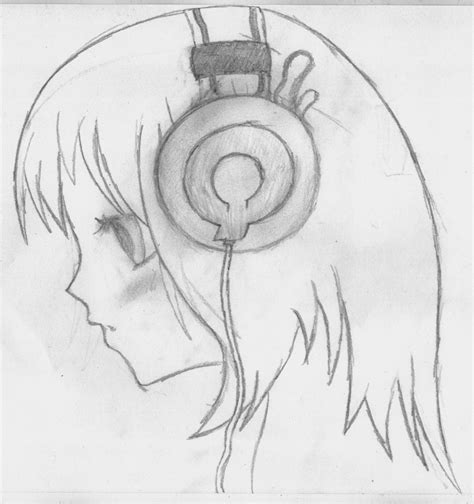 Headphones Girl By Alexblazer On Deviantart