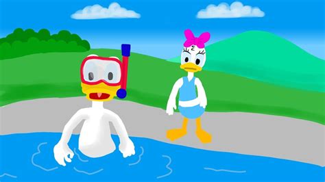 Donald Duck And Daisy Swimming In The Lake Mickey Mouse Clubhouse