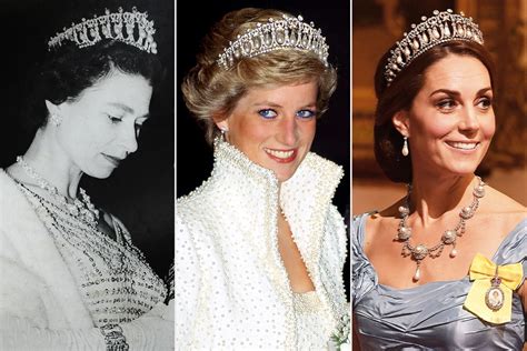 Queen Elizabeths Jewelry Worn By Kate Middleton Princess Diana More