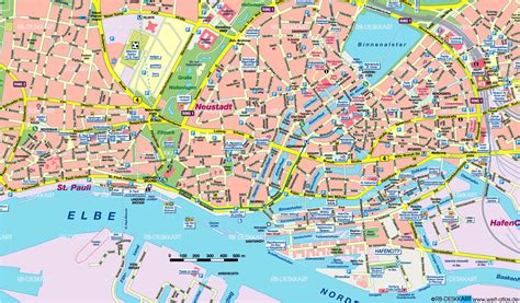 Hamburg Map Travelsfinderscom