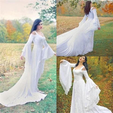Medieval wedding dresses are simple white gowns, but they have evolved in ways unimaginable over the centuries. Discount 2017 Fantasy Fairy Medieval Wedding Gowns Lace Up ...