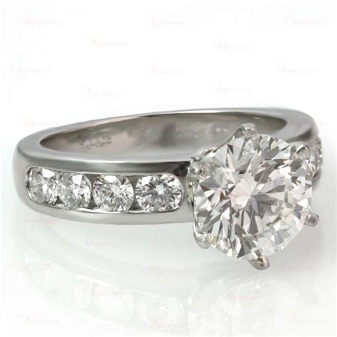 Tiffany And Co Platinum 215 Carat Round Diamond Engagement R