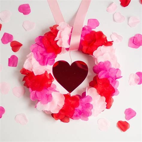 This Valentines Day Rose Petal Wreath From Designimprovised Is Just