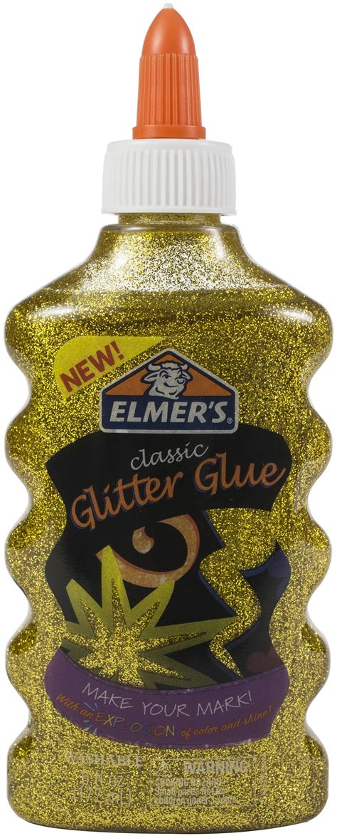 Elmers Classic Glitter Glue 6oz Gold Michaels