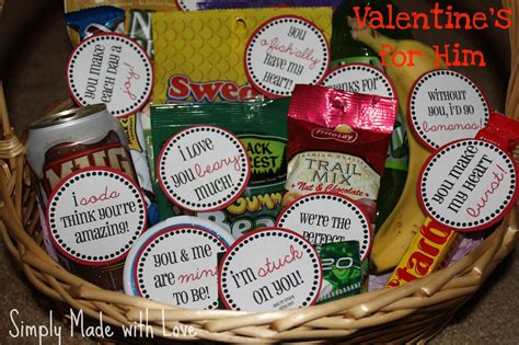 Valentine's day gifts can often be cliché. simply made with love: Valentine's for Him & Free Printable