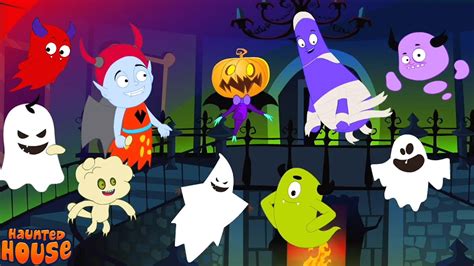 Twelve Little Ghost Spooky Cartoons And Nursery Rhymes For Kids Youtube