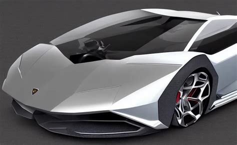 Futuristic Lamborghini Concept Car Digital Art Stable Diffusion