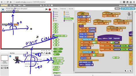With scratch, you can program your own interactive stories, games Scratch Gravity Simulation Tutorial - YouTube