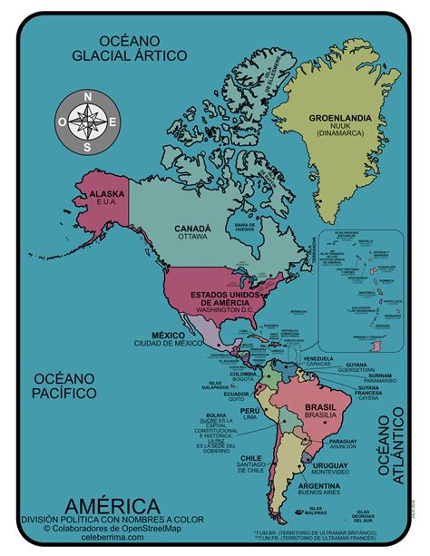 Mapa Del Continente Americano Con Nombres Y Capitales Imagui Porn Sex