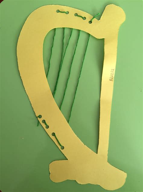 Welsh Harp Craft For St Davids Day