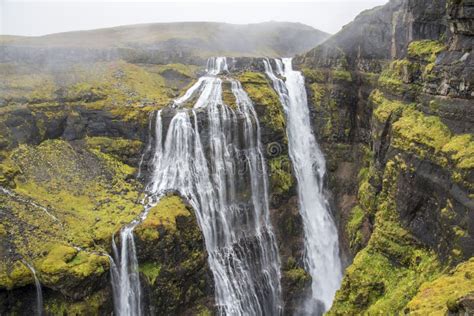 Glymur Waterfall Iceland Stock Image Image Of Geological 112621427