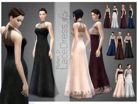 Sims 4 Ccs The Best Dress By Pollend