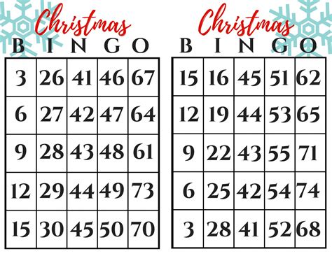 Christmas Bingo T Exchange Game December Pin Challenge Printable