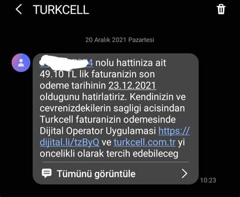 T Rk Telekom Hatta Turkcell Den Fatura Mesaj Geldi Technopat Sosyal