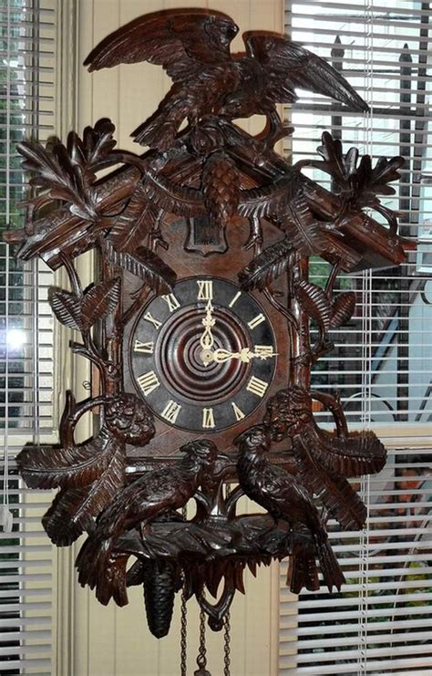 Large Black Forest Cuckoo Clock Good Carving Collectors Weekly